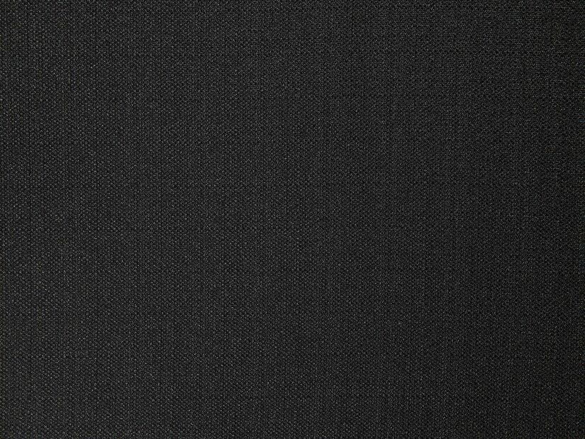 Franciaágy 160 cm COLLETTE (ágyráccsal) (fekete)