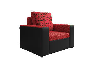 Fotel Lavelle (piros + fekete)
