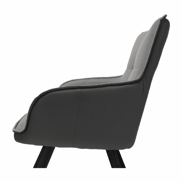 Fotel Talisman (szürke + sötétszürke + fekete)