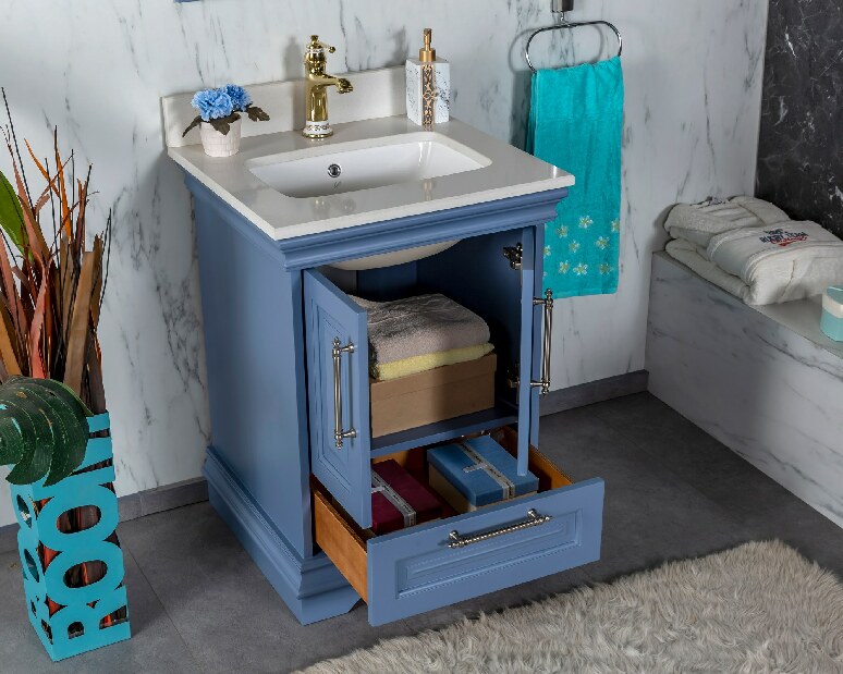 Fürdőszoba bútor Horazio 24 (kék)