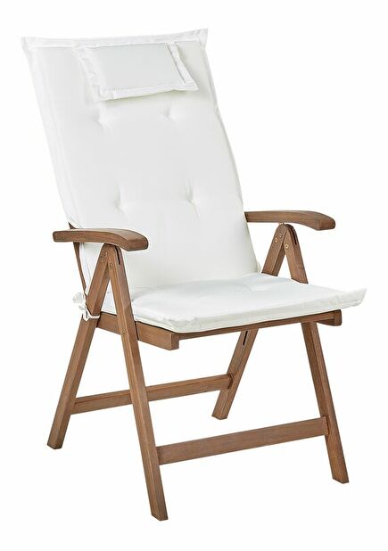 Kerti szék készlet 6 db. Amati (sötét fa + krém)