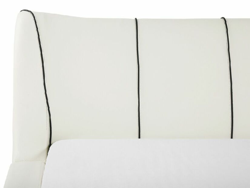 Franciaágy 180 cm NICE (ágyráccsal) (fehér)