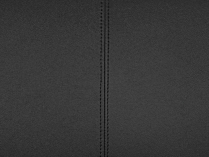Háromszemélyes bőr kanapé Faxe (fekete)
