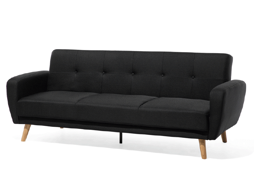 Háromszemélyes kanapé Flong (fekete)
