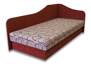 Egyszemélyes ágy (dívány) 80 cm Lady 87 (Tégla 41 + Dodo 1008) (J)