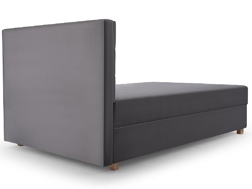 Egyszemélyes ágy 120 cm Picasso II (szürke) (tárolóhellyel és matraccal) 