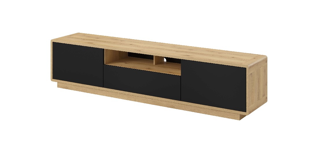 TV asztal Albert Typ 40 (taurus tölgy + matt fekete)