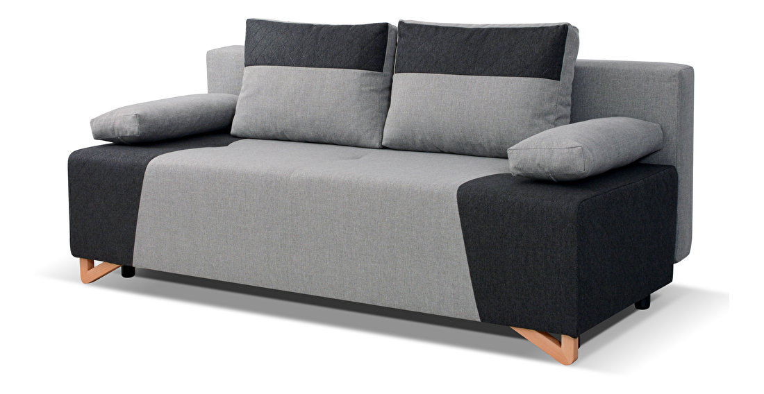 Háromszemélyes kanapé Rina (szürke + fekete)