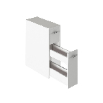 Fürdőszoba szekrény Nariel typ 7 (fehér)