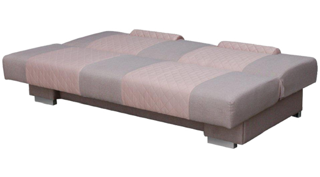 Háromszemélyes kanapé Amete (fekete + rózsaszín)