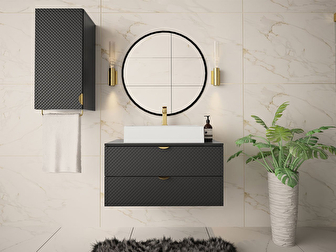 Fürdőszoba bútor IV Mirjan Bolero (fekete)