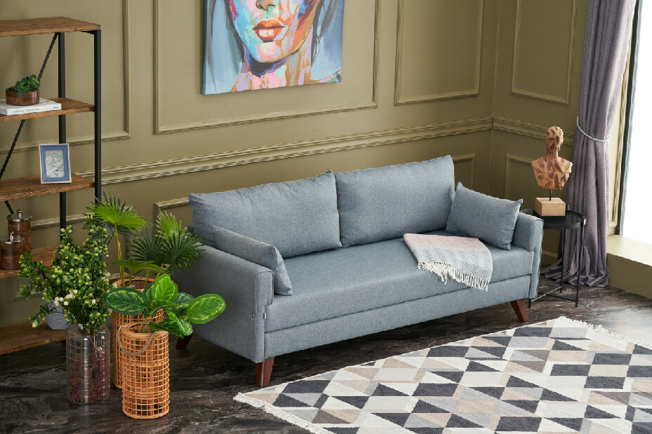 Széthúzható kanapé Bellina (kék)