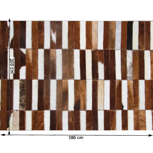 Bőr szőnyeg 120x180 cm TYP 05 (marhabőr + patchwork minta)