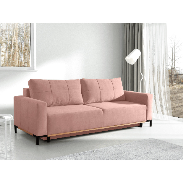 3 személyes kanapé Ronwo (rózsaszín)
