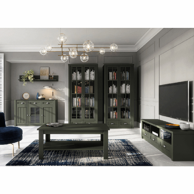 TV asztal/szekrény Provense (zöld)