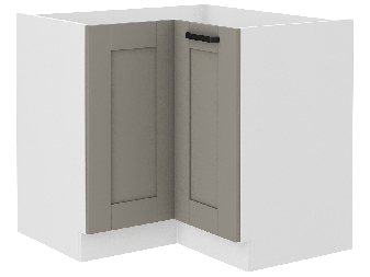 Sarok alsó konyhaszekrény Lucid 89 x 89 DN 1F BB (claygrey + fehér)