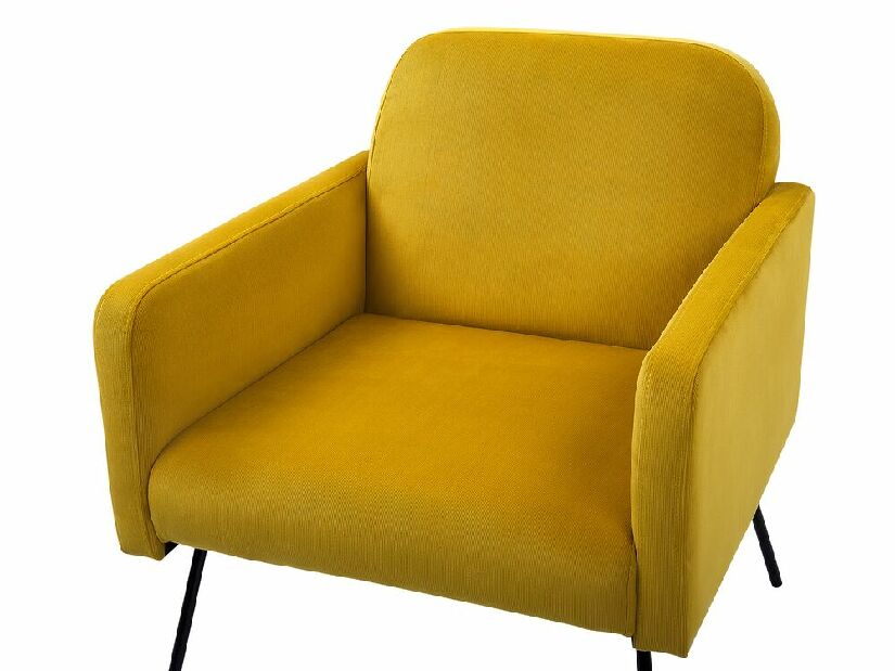 Fotel NORK (bársony) (sárga)
