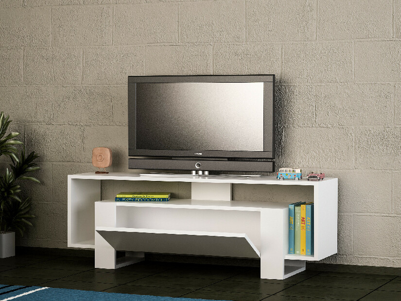 TV asztal/szekrény Meryl (fehér)