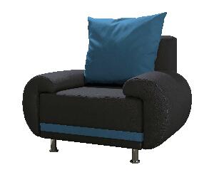 Fotel Almeda (szürke + kék)
