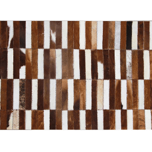 Bőr szőnyeg 201x300 cm TYP 05 (marhabőr + patchwork minta)