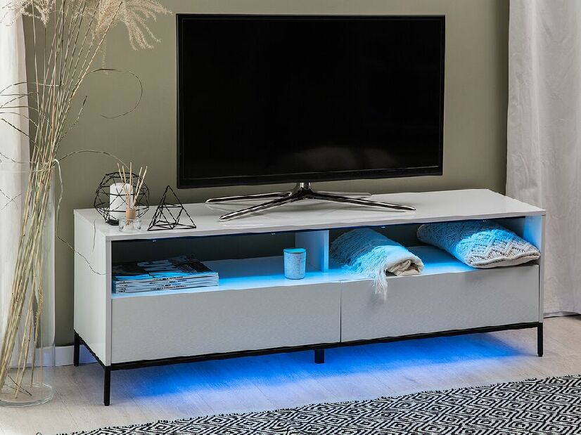Tv Asztal/Szekrény Serviceton (fehér) (s LED)