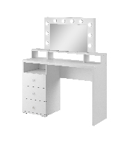 Fésülködő asztal Dion Typ 49 (magasfényű fehér))