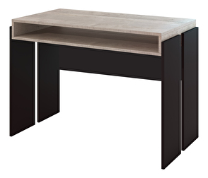 PC asztal Ramea (platinum grange tölgy + fekete)