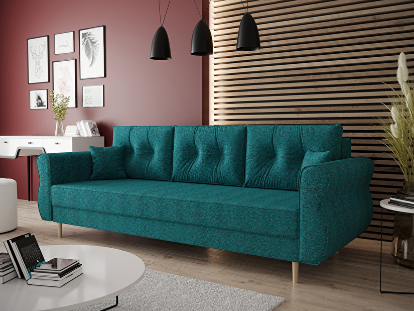 Széthúzható kanapé Avery (smaragd)