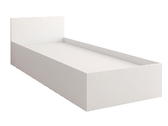 Egyszemélyes ágy 90 cm Oleg I (fehér) (tárolóhellyel)