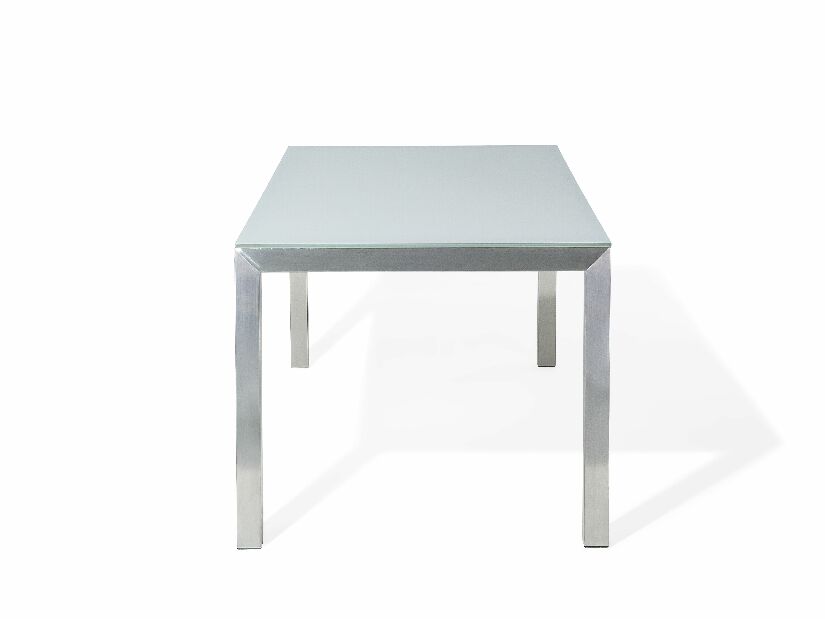 Kerti asztal Grosso (fehér) (edzett üveggel)