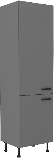 Konyhai élelmiszeres szekrény Nesia 60 DK-215 2F (Antracit)