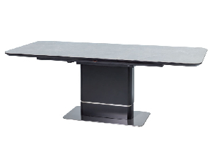 Széthúzható étkezőasztal 160-210 cm Peris (szürke + fekete) (8 és több fő részére)