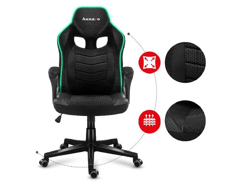 Játék szék Fusion 2.5 (fekete + többszínű) (LED világítással)