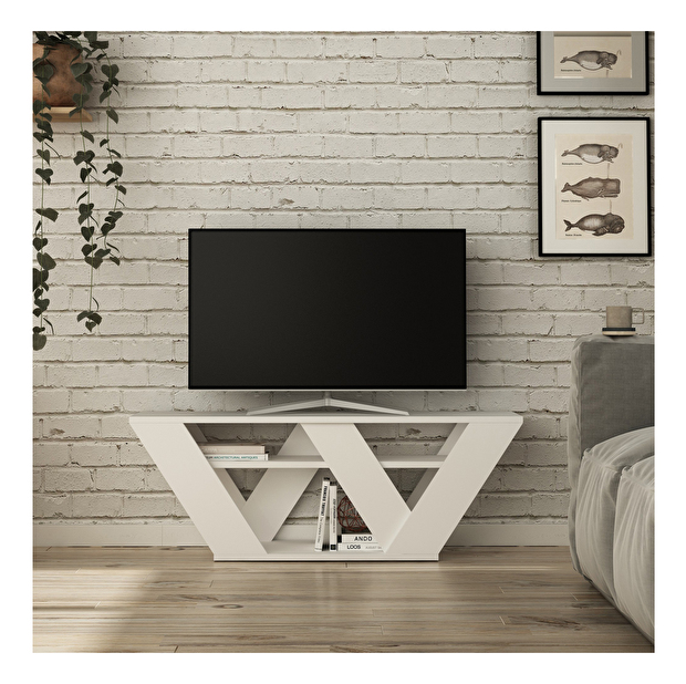 TV asztal Parvati (fehér)