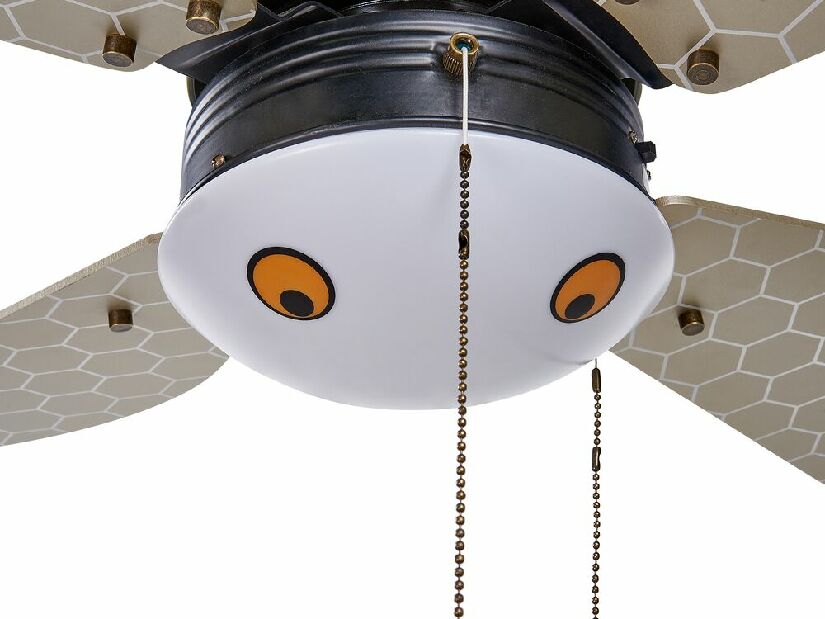 Mennyezeti ventilátor lámpával Devora (fekete)