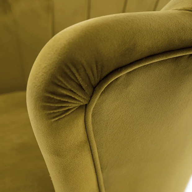 Design fotel Noblie (mustár)