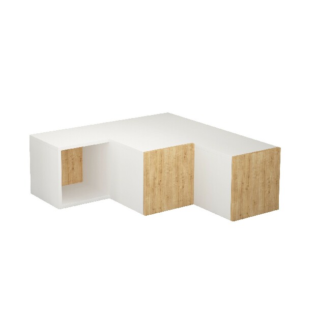 TV asztal/szekrény Cicone (fehér + tölgy)
