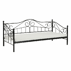 Egyszemélyes ágy 90 cm Danina (fekete) (ágyráccsal) *kiárusítás