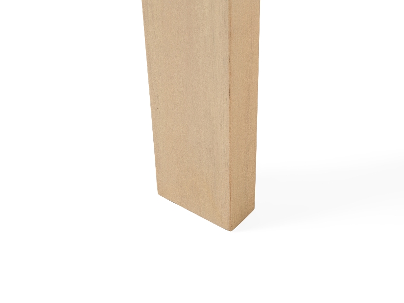 Franciaágy 180 cm CAROC (ágyráccsal) (világos fa)