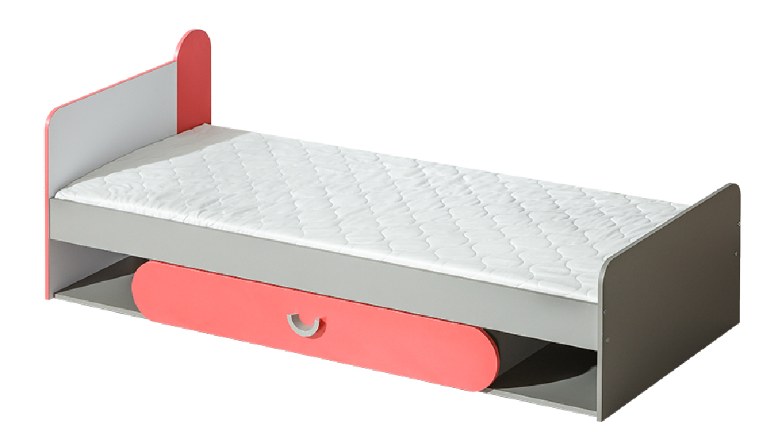 Egyszemélyes ágy 80 cm Flumo F13 (ágyráccsal és tárhellyel)