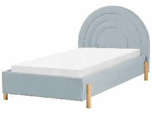 Egyszemélyes ágy 90 cm Clinton Bonell (fekete) (ágyráccsal és matraccal, és tárolóhellyel)