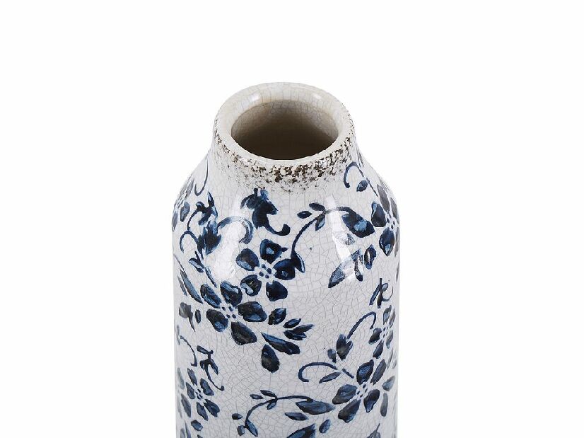 Váza 30 cm Mulza (fehér + kék)