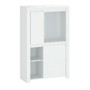Polcos szekrény Lafer 2D (fehér)