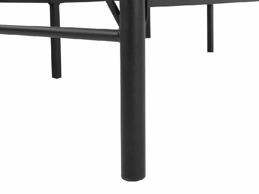 Franciaágy 180 cm DIROU (ágyráccsal) (fekete)