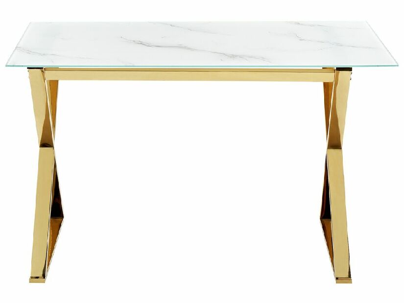 Étkezőasztal Ariane (fehér + arany) (4 fő részére)