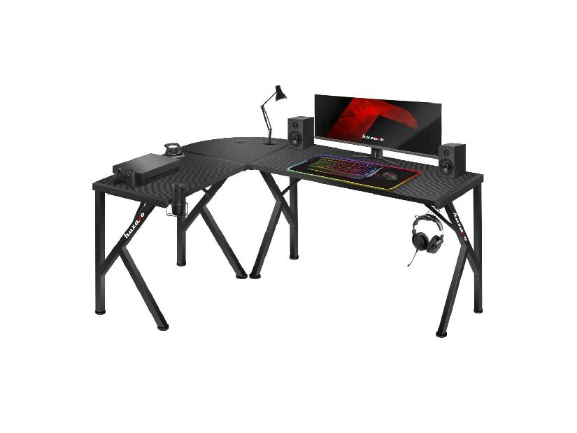 Sarok PC asztal Hyperion 6.3 (fekete)