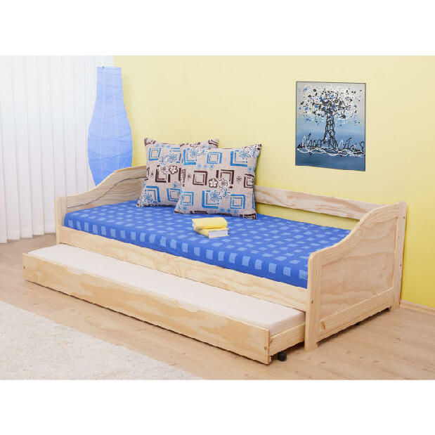 Széthúzható ágy 90 cm Laila (masszív, két ágyráccsal) *bazár