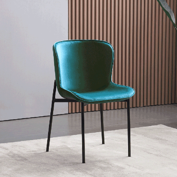 Jedálenská stolička Perite (smaragdová)
