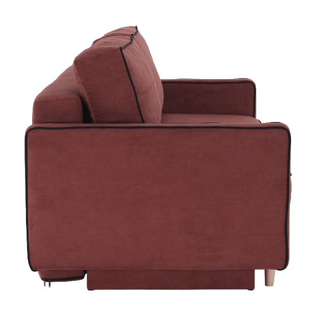 Háromszemélyes kanapé Banuga (rózsaszín + fekete)