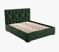 Kárpitozott ágy 140x200 cm Vega 1 (zöld)